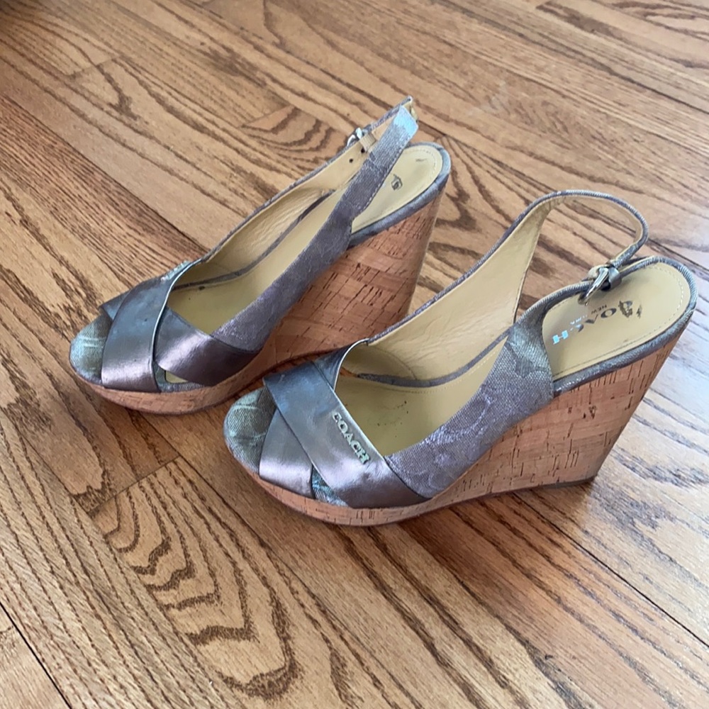 Coach wedge sandal